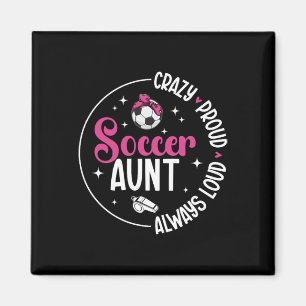 Gekke trotse voetbal tante van een voetballer tant magneet