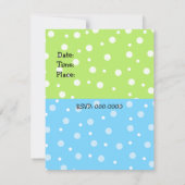 Gekke uitnodiging van Monsters Birthday (Achterkant)