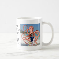 Gekke verhalen: Man-etende Octopus Coffee-Mok