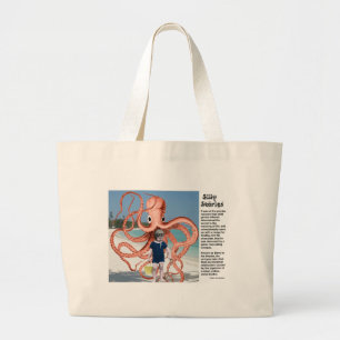 Gekke verhalen: Octopus met Man Grote Canvas tas