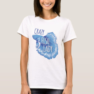 gekke vissendame nieuwe gevechtsvis t-shirt