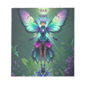 Gekke vlinderscène in het maanlicht notitieblok (Voorkant)