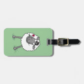 Gekke vlooienschapen met ventilator, Bagagelabel (Voorkant horizontaal)