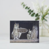 Gekke vraag briefkaart (Staand voorkant)