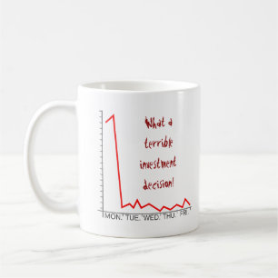 Gekke "Wat een verschrikkelijke investeringsbeslis Koffiemok