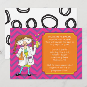 Gekke Wetenschappelijke Uitnodiging: Brunette Meis Save The Date