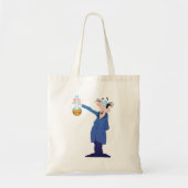 Gekke Wetenschapper met Bekerglas Plezierige Weten Tote Bag (Voorkant)