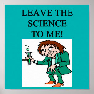 gekke wetenschapper poster