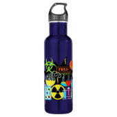 Gekke Wetenschapper Waterfles (Voorkant)