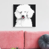 Gekke wit hulpmiddel canvas afdruk (Insitu (Woonkamer))