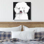 Gekke wit hulpmiddel canvas afdruk (Insitu (Slaapkamer))