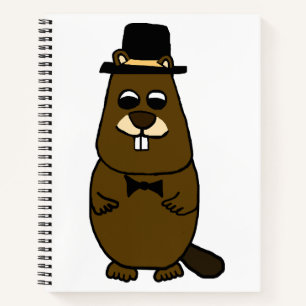 Gekleed Groundhog Notitieboek