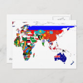 Gekleurd briefkaart (Voorkant / Achterkant)