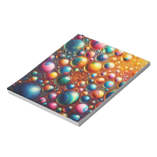 Gekleurd Bubbels Hoesje Notitieblok (Gedraaid)