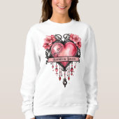 Gekleurd door Shadows White Sweatshirt (Voorkant)