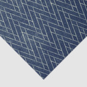 Gekleurd getextureerd geometrisch blauw grijs tissuepapier (Detail)