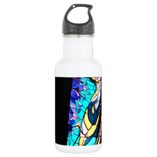 GEKLEURD GLAS FANTASIE 2 WATERFLES 