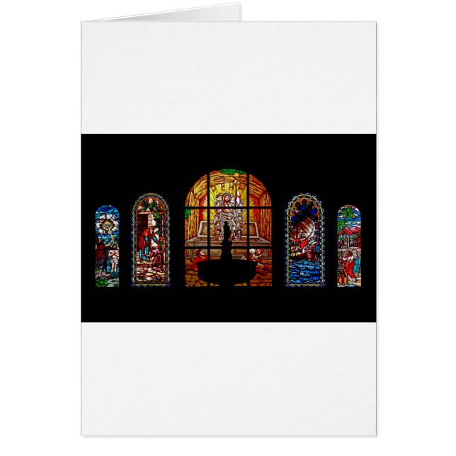 gekleurd glas jesus (Voorkant)