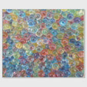 Gekleurd glas kralen inpakpapier (Vlak)