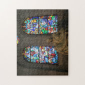 gekleurd glasbeeld legpuzzel (Verticaal)