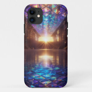 Gekleurd glazen plafond en vloer iPhone 11 hoesje