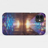 Gekleurd glazen plafond en vloer Case-Mate iPhone case (Achterkant (horizontaal))