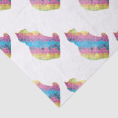 gekleurd kat tissuepapier (Detail)