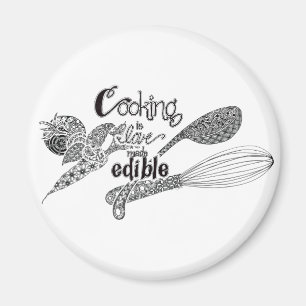 Gekleurd "kooknet" magneet