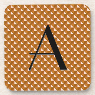 gekleurd koper, metallisch uiterlijk, gestudeerd r drankjes onderzetter