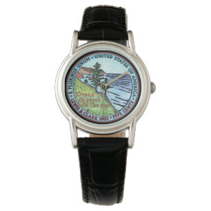 Gekleurd Lewis en Clark Expedition Nikkel Watch Horloge