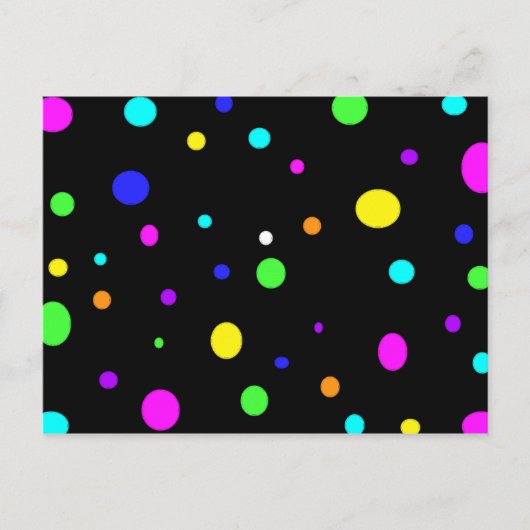 gekleurd Orbs-briefkaart Briefkaart (Voorkant)