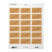 gekleurd oud papieren retouradres etiket (Full Sheet)