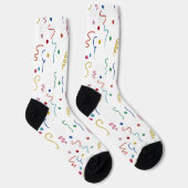 Gekleurd Party Confetti Pattern Sokken (Rechts)
