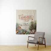 Gekleurd potlood Laat het avontuur beginnen Achter Wandkleed (In situ)