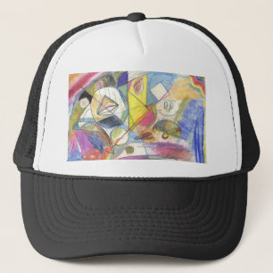 gekleurd schilderij trucker pet
