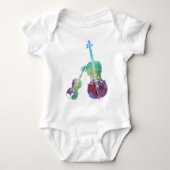 Gekleurd Violin en Cello Romper (Voorkant)