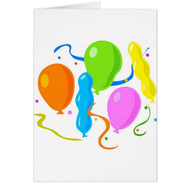 Gekleurde balies van de Birthday Party (Voorkant)