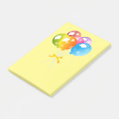  gekleurde ballonnen post-it® notes (Schuin)