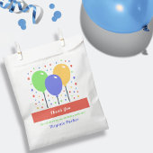 Gekleurde Ballons Verjaardag Dank u Favor Bag Bedankzakje