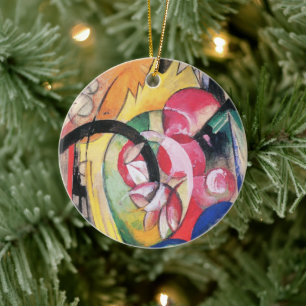 Gekleurde Bloemen (ook bekend als Abstracte Vormen Keramisch Ornament