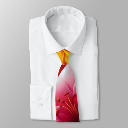 gekleurde bloemendass stropdas (Gebonden)