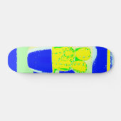 gekleurde cactus skateboard (Horizontaal)