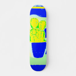 gekleurde cactus skateboard