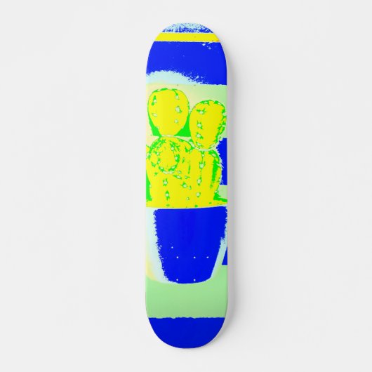 gekleurde cactus skateboard (Voorkant)