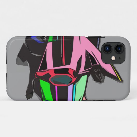 gekleurde cadillac Case-Mate iPhone case (Achterkant (horizontaal))