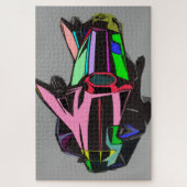 gekleurde cadillac legpuzzel (Verticaal)