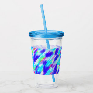 Gekleurde Chaos Acryl Tumbler Drinkbeker