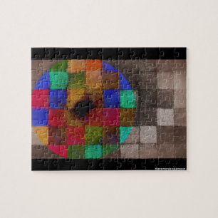 gekleurde cirkel legpuzzel
