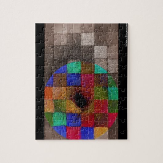 gekleurde cirkel legpuzzel (Verticaal)