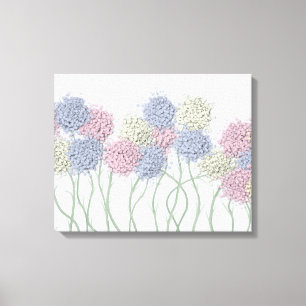  gekleurde deegbloemen canvas afdruk
